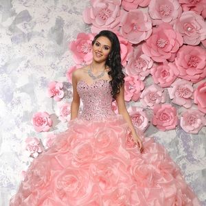 QUINCEANERA FLAMINGO DRESS
